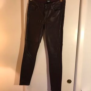 Paige Denim Coated Wine Jeans